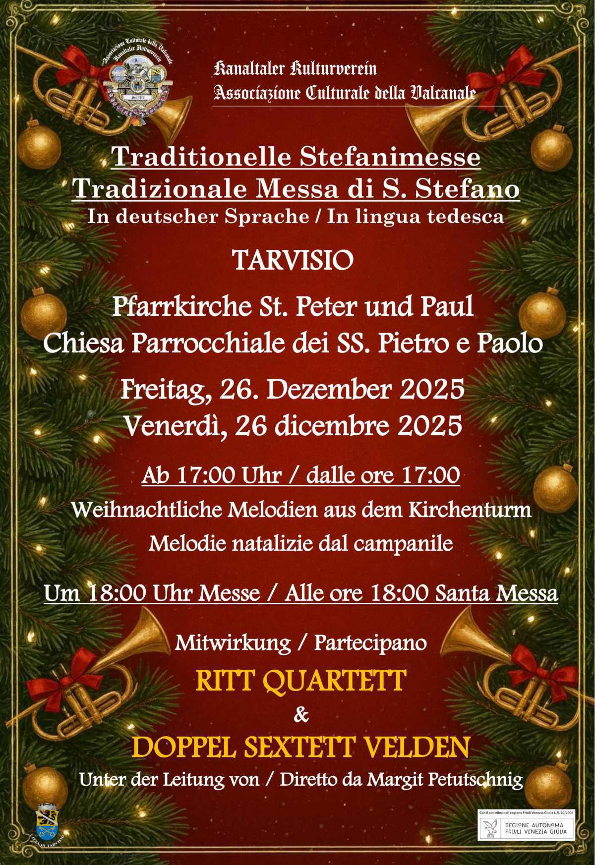 Tradizionale Messa di Santo Stefano (inizio ore 17.00)