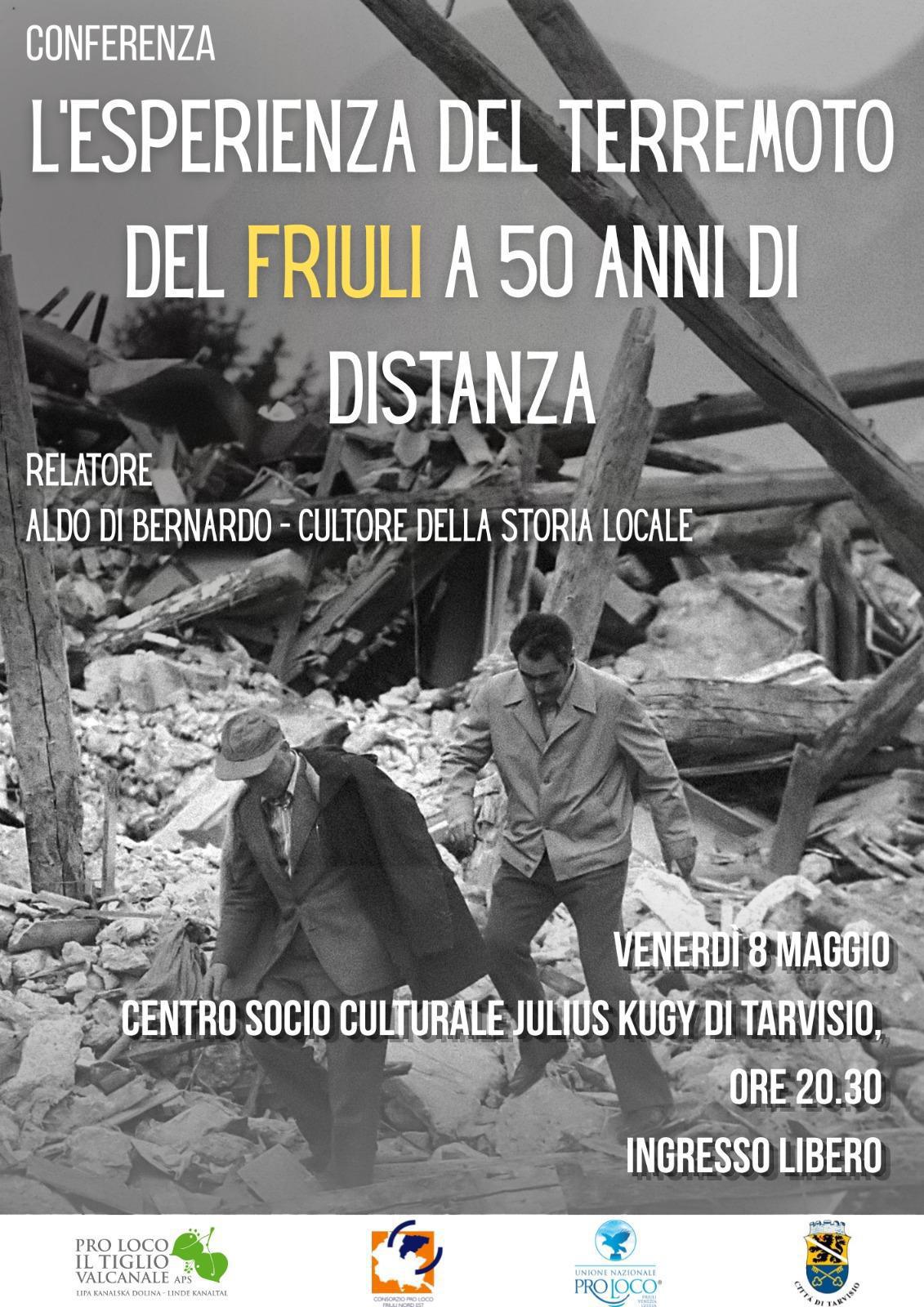 Conferenza "L'Esperienza del Terremoto del Friuli a 50 anni di distanza" (inizio ore 20.30)