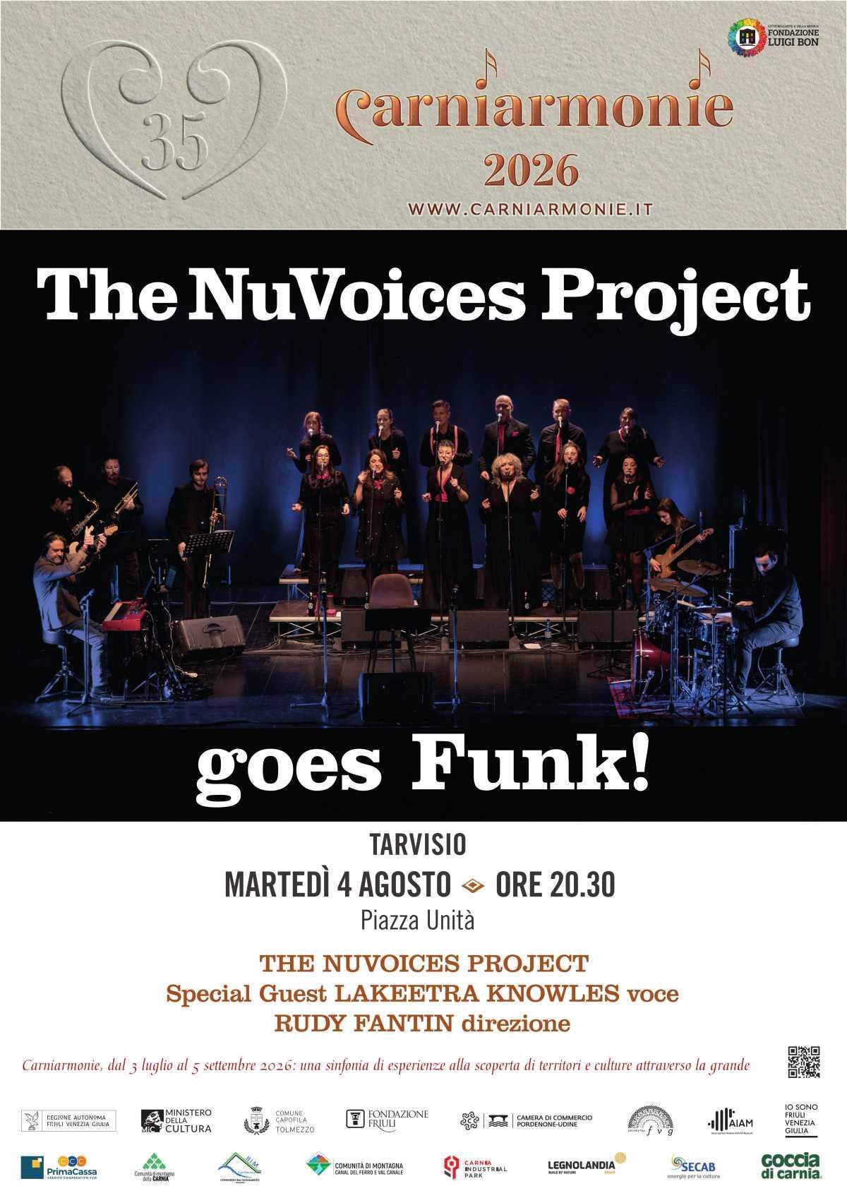 The Nuvoices Project - goes Funk! - Festival Carniarmonie (inizio ore 20:30)