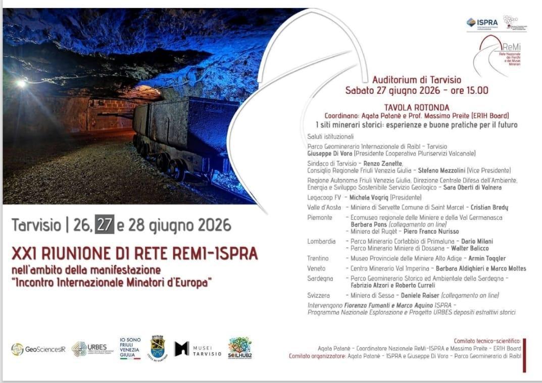 Tavola Rotonda - I siti minerari storici: esperienze e buone pratiche per il futuro (inizio ore 15.00)