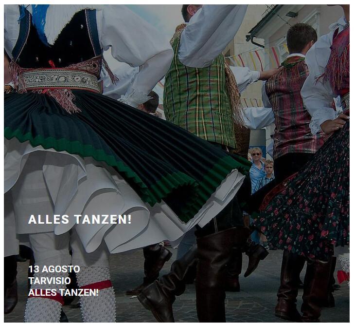 Alles Tanzen! Laboratorio di danze tradizionali dei tre Confini (inizio ore 11:00) Alles Tanzen! Laboratorio di danze tradizionali dei tre Confini (inizio ore 11:00)