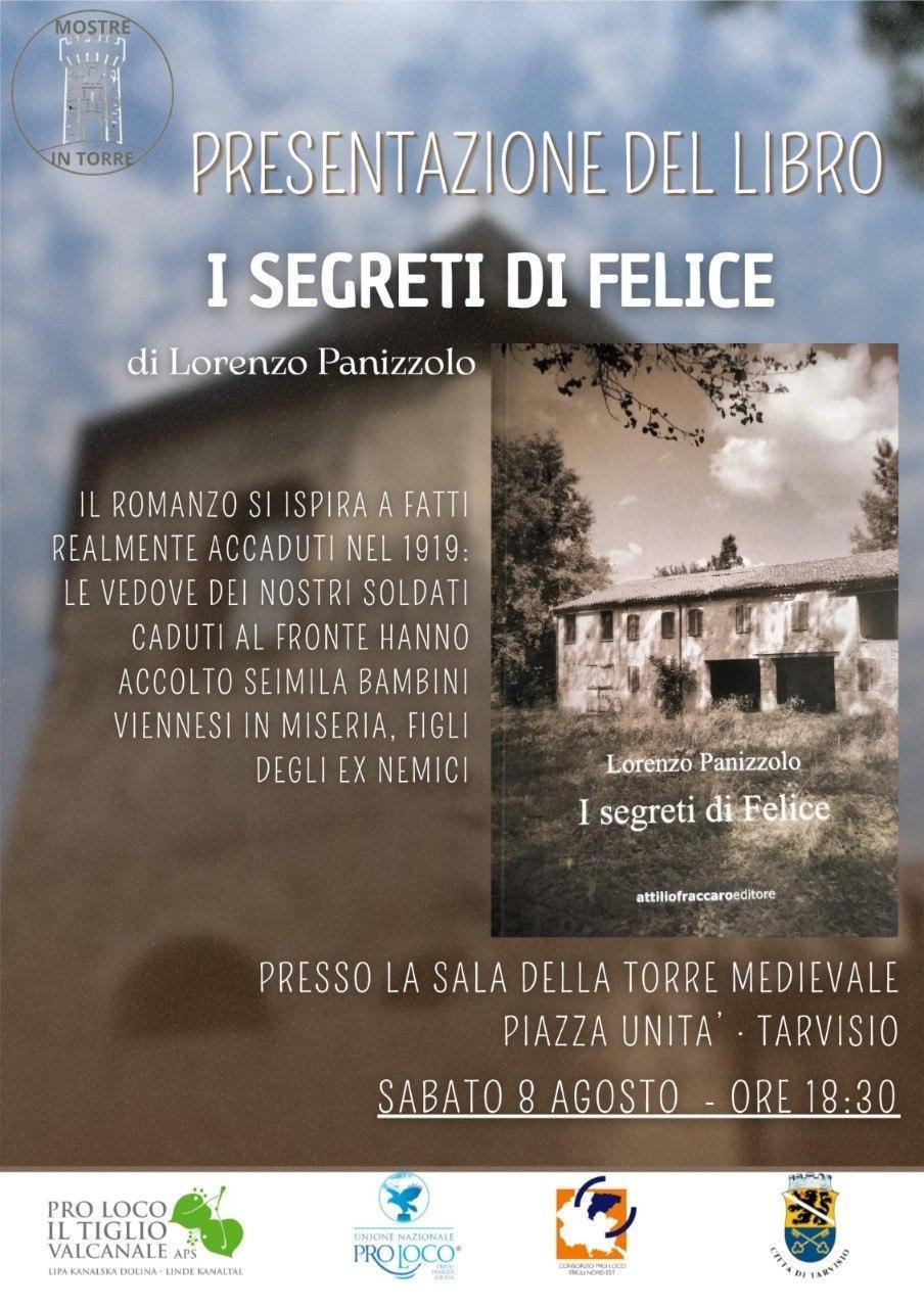 Presentazione del Libro "I Segreti di Felice" di Lorenzo Panizzolo (inizio ore 18.30)