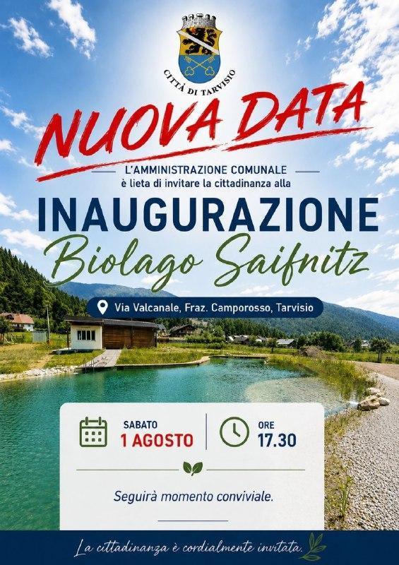 Inaugurazione Biolago Saifnitz (inizio ore 17:30)