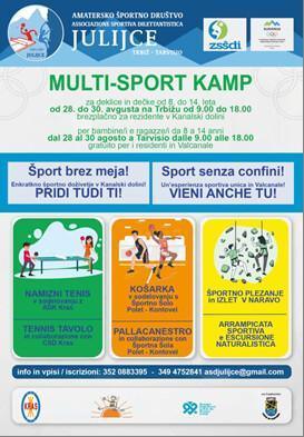 Multi-Sport Kamp (dalle ore 9.00 alle 18.00)