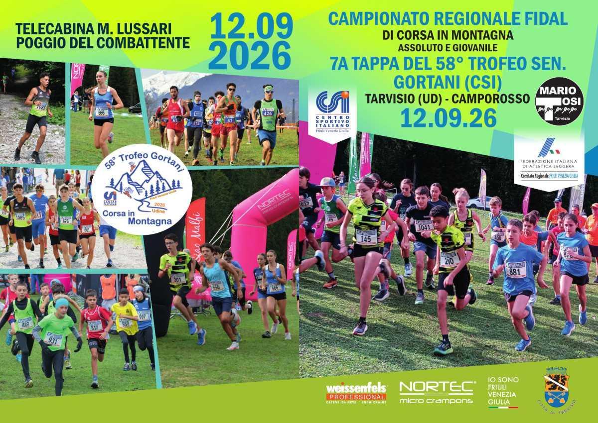 Campionato Regionale FIDAL di Corsa in Montagna Assoluto e Giovanile 7a Tappa del 58° Trofeo Sen. Gortani (CSI) (dalle ore 14:00)