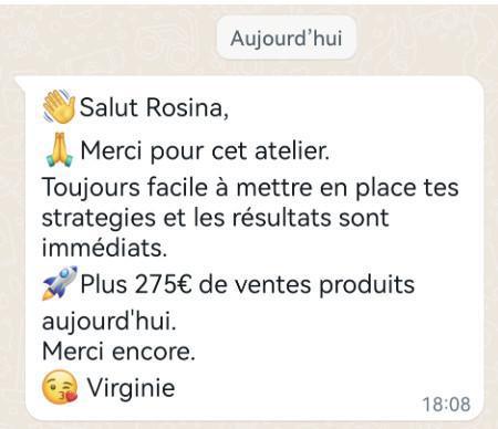 L'atelier "J'aime la vente"