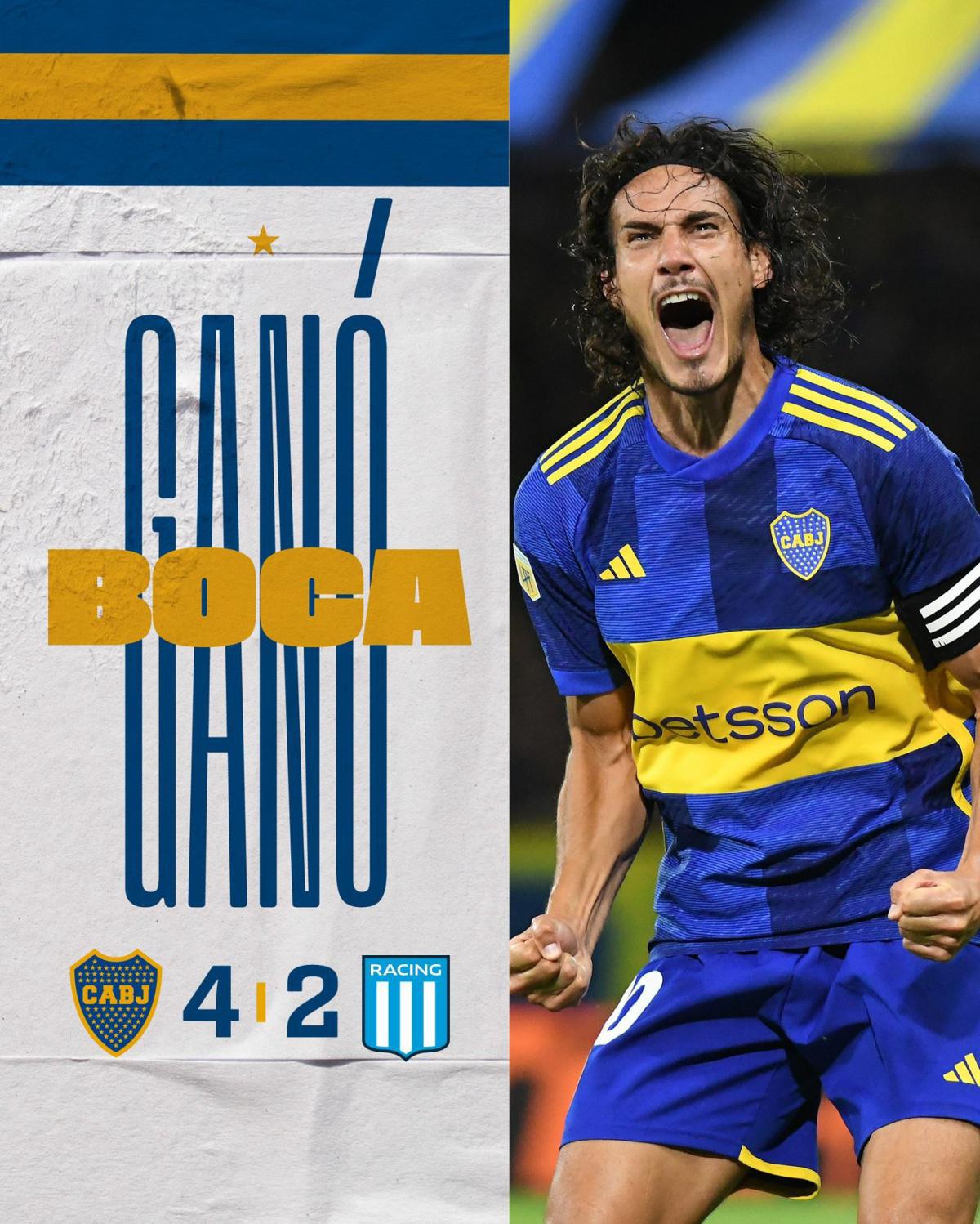 Emotivo triunfo de Boca ante Racing