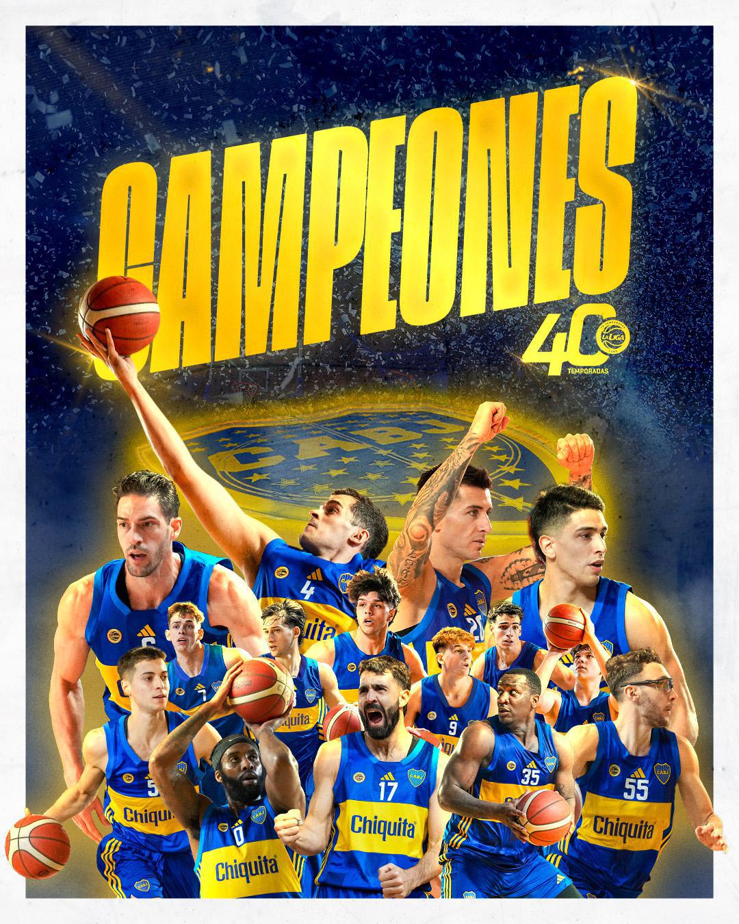 Boca Campeón de la Liga Nacional 🏀💙💛💙