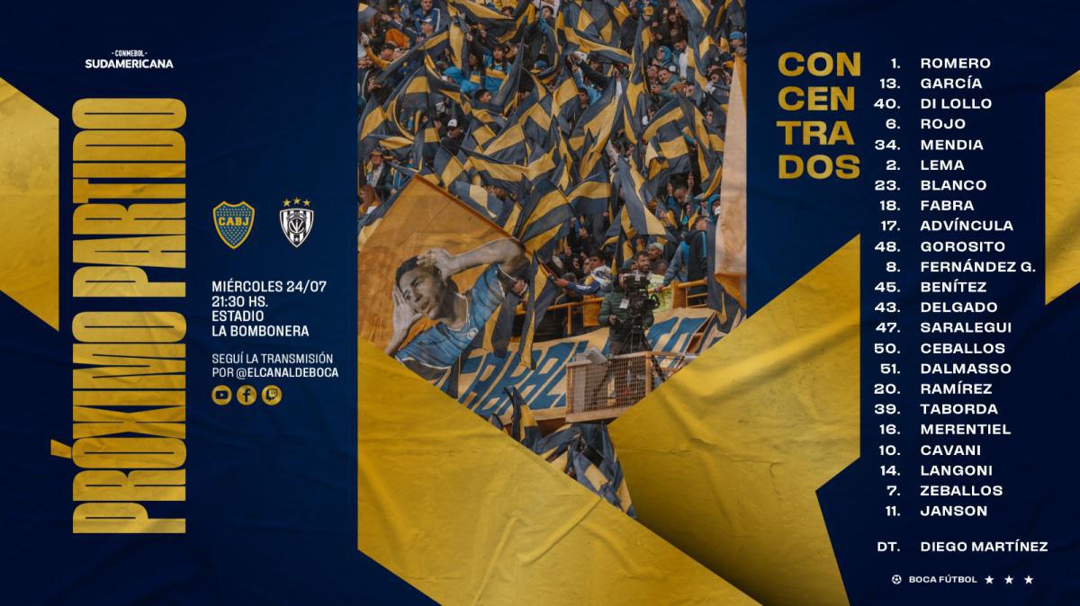 Boca recibe a Independiente del Valle por la Sudamericana