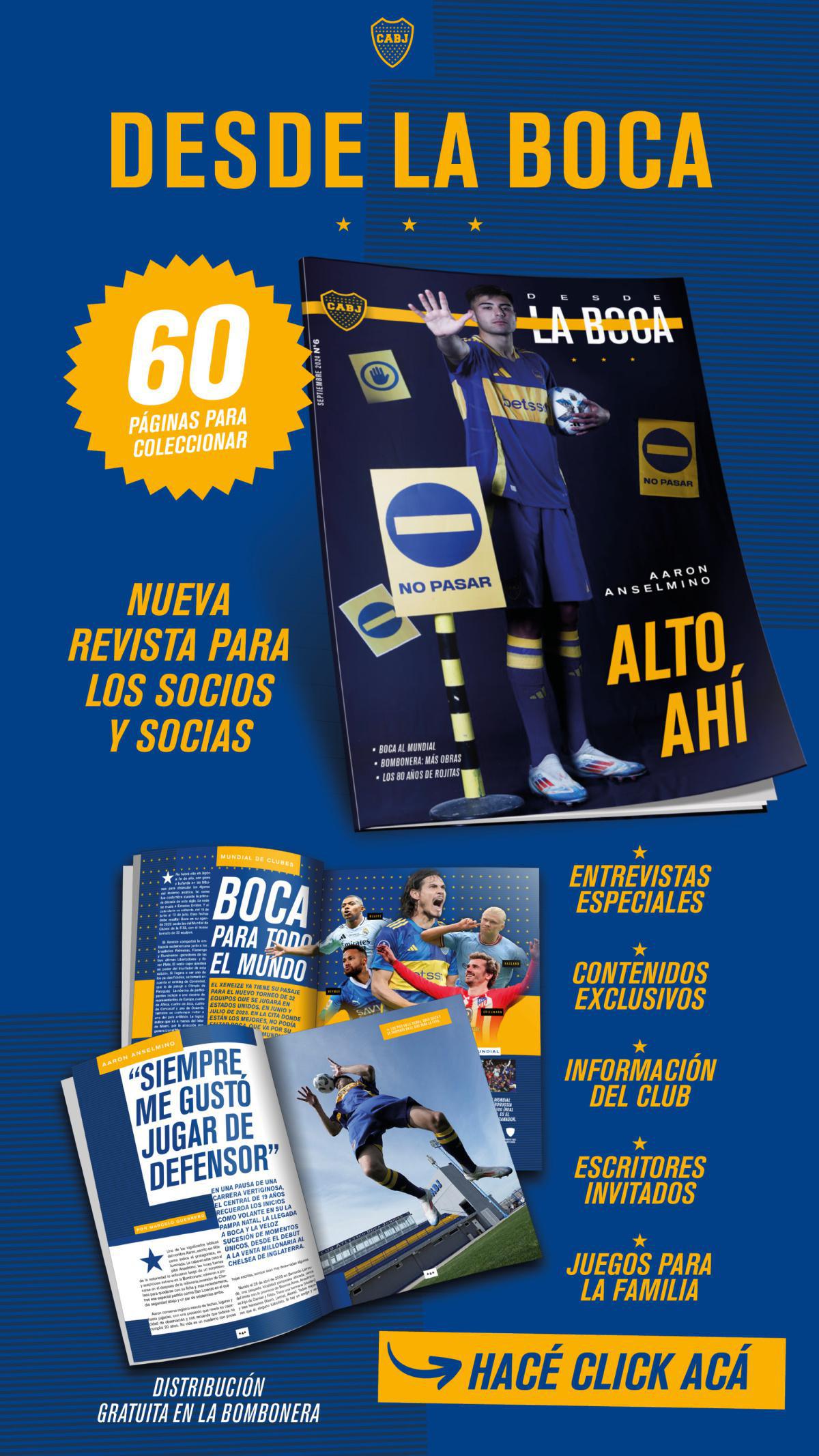 Llegó la 6ta edición de la revista digital de Boca.