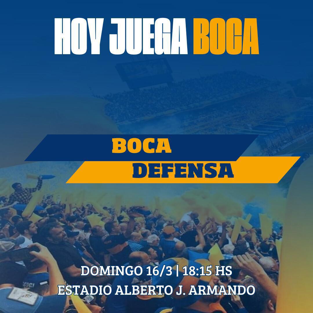 Boca recibe a Defensa y Justicia