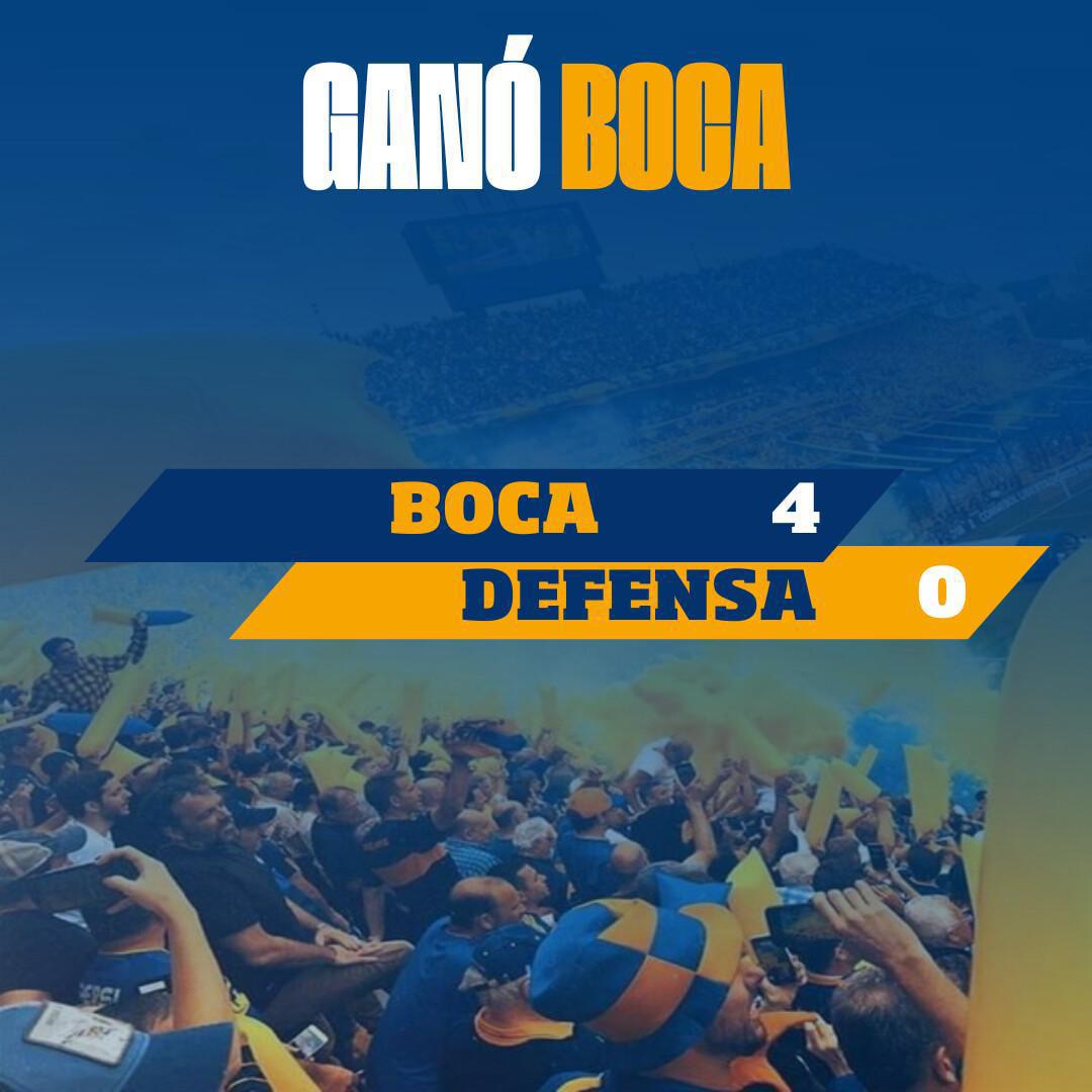 Boca jugó en alto nivel y goleó a Defensa