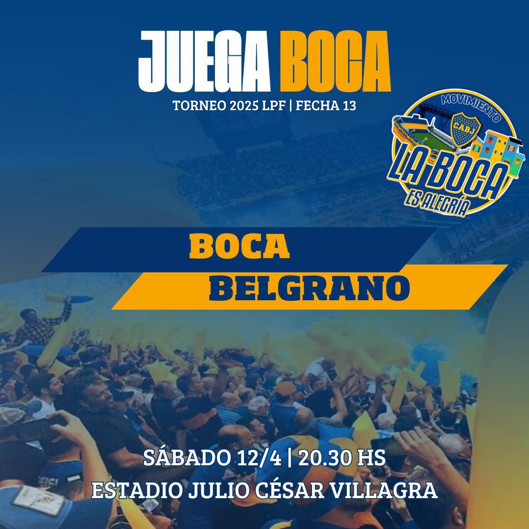 Boca visita a Belgrano en Córdoba