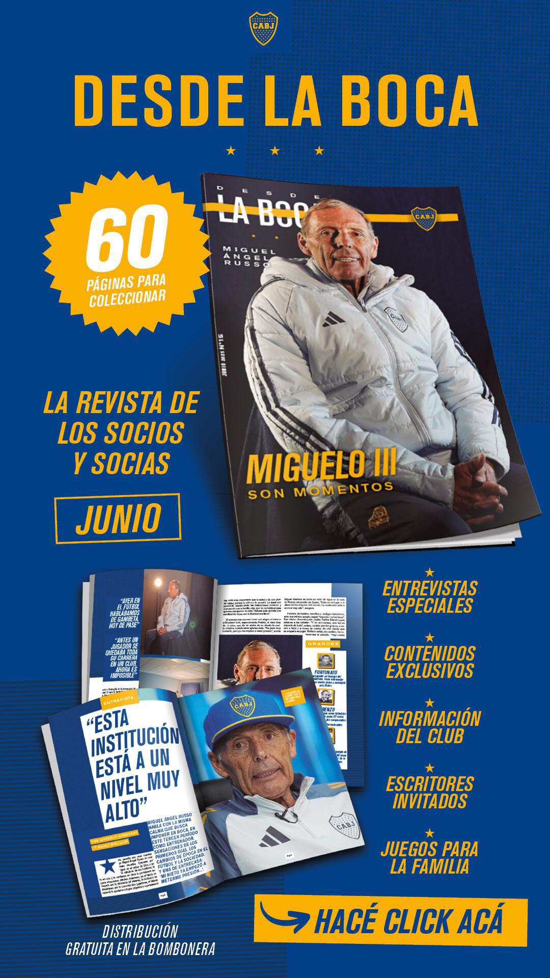 Llegó la 15ta. edición de la revista digital de Boca.