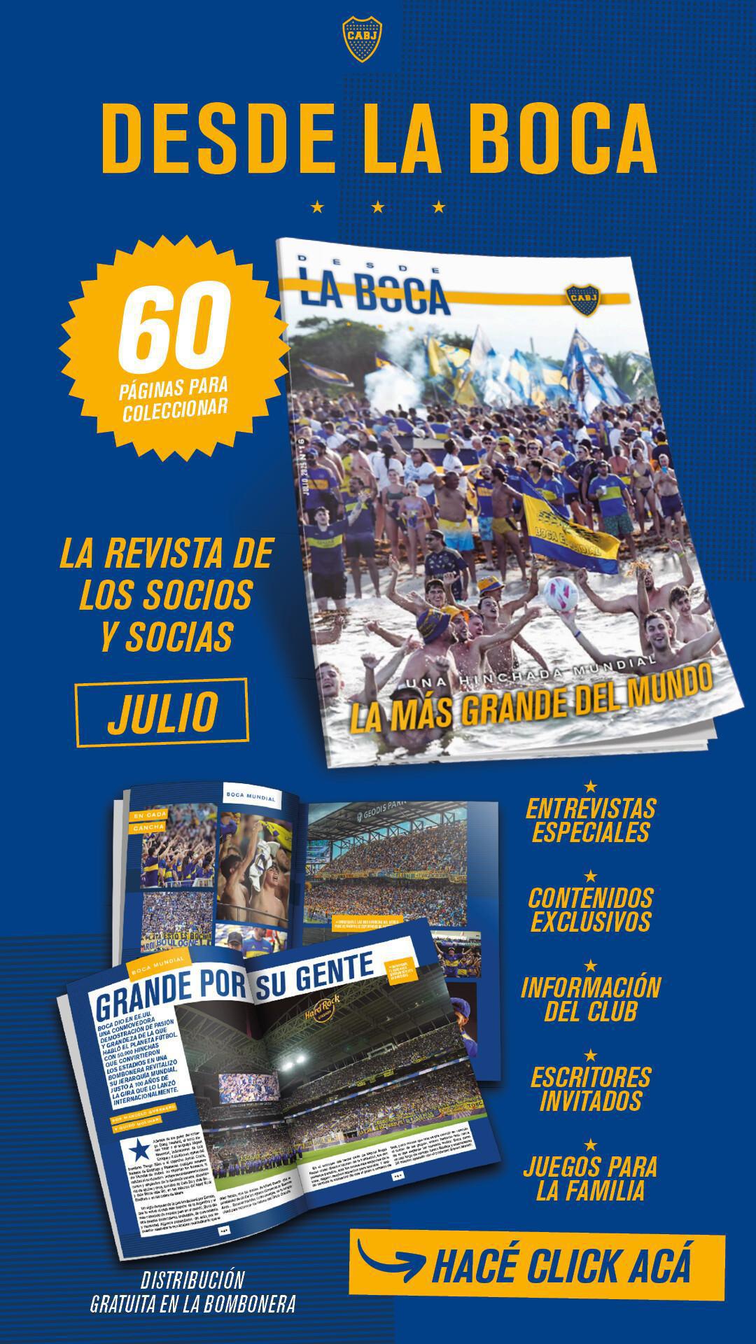 Llegó la 16ta. edición de la revista digital de Boca.