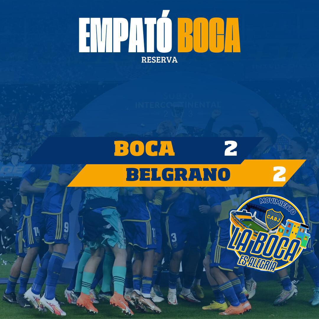 Empate de la Reserva ante Belgrano