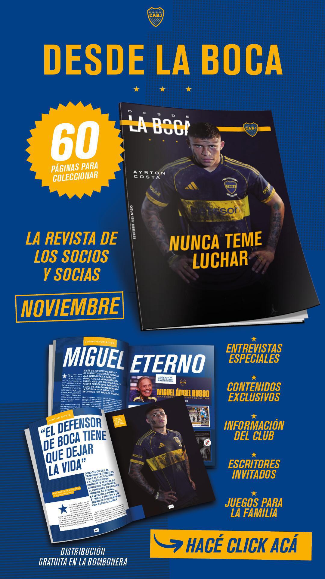 Llegó la 20ma. edición de la revista digital de Boca.