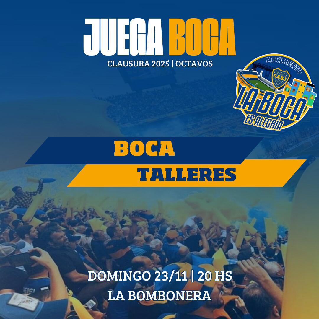Hoy Boca recibe a Talleres por los Octavos...