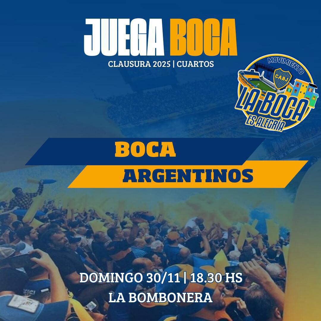 Hoy juega Boca 🔵🟡🔵