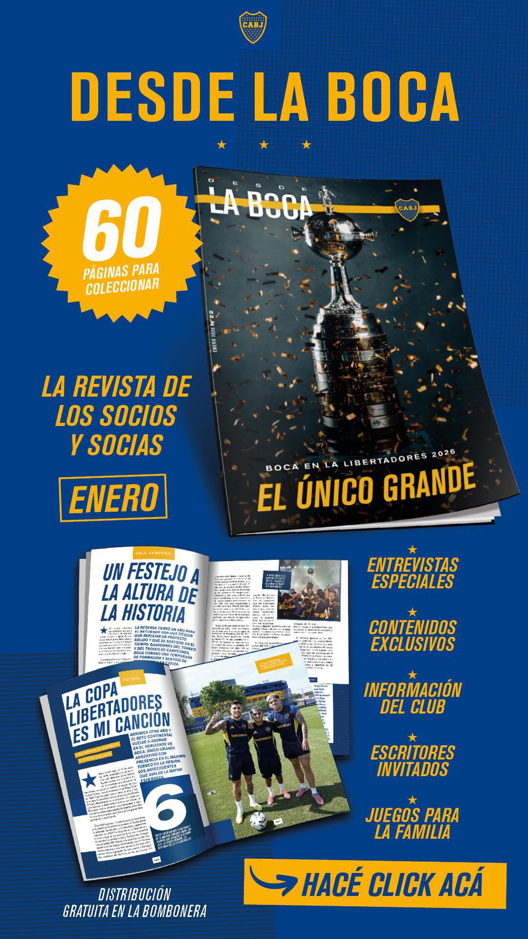 Llegó la 22ra. edición de la revista digital de Boca.