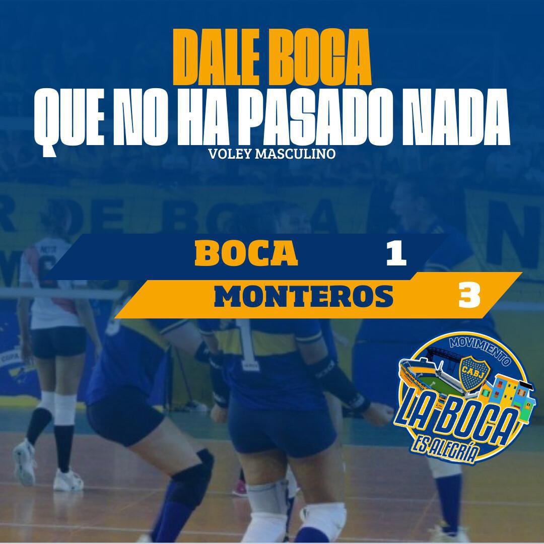 Caída del Voley Masculino ante Monteros...