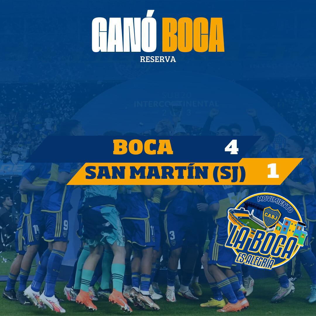 Triunfo de la reserva ante San Martín (SJ)