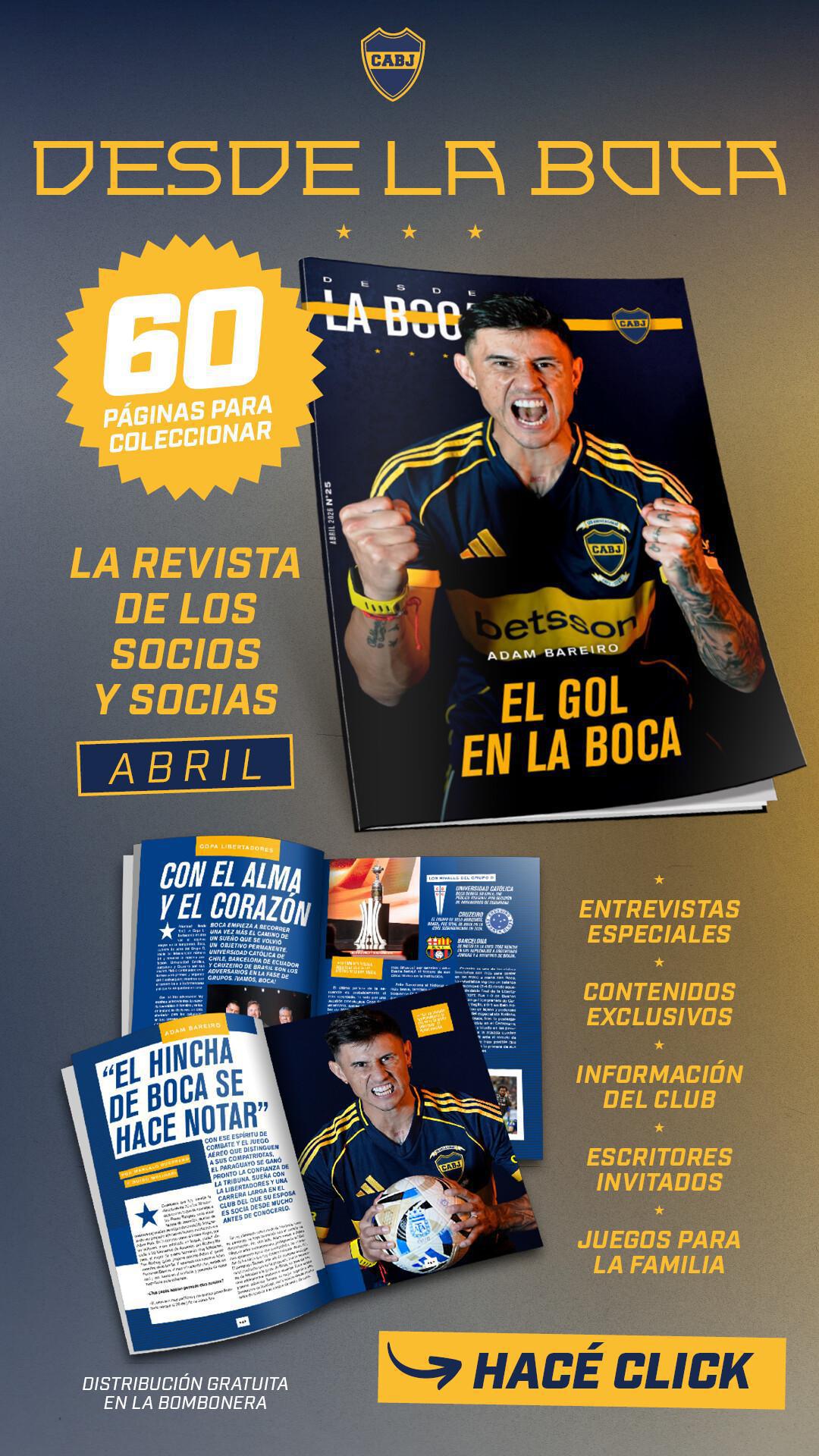 Llegó la 25a. edición de la revista digital de Boca