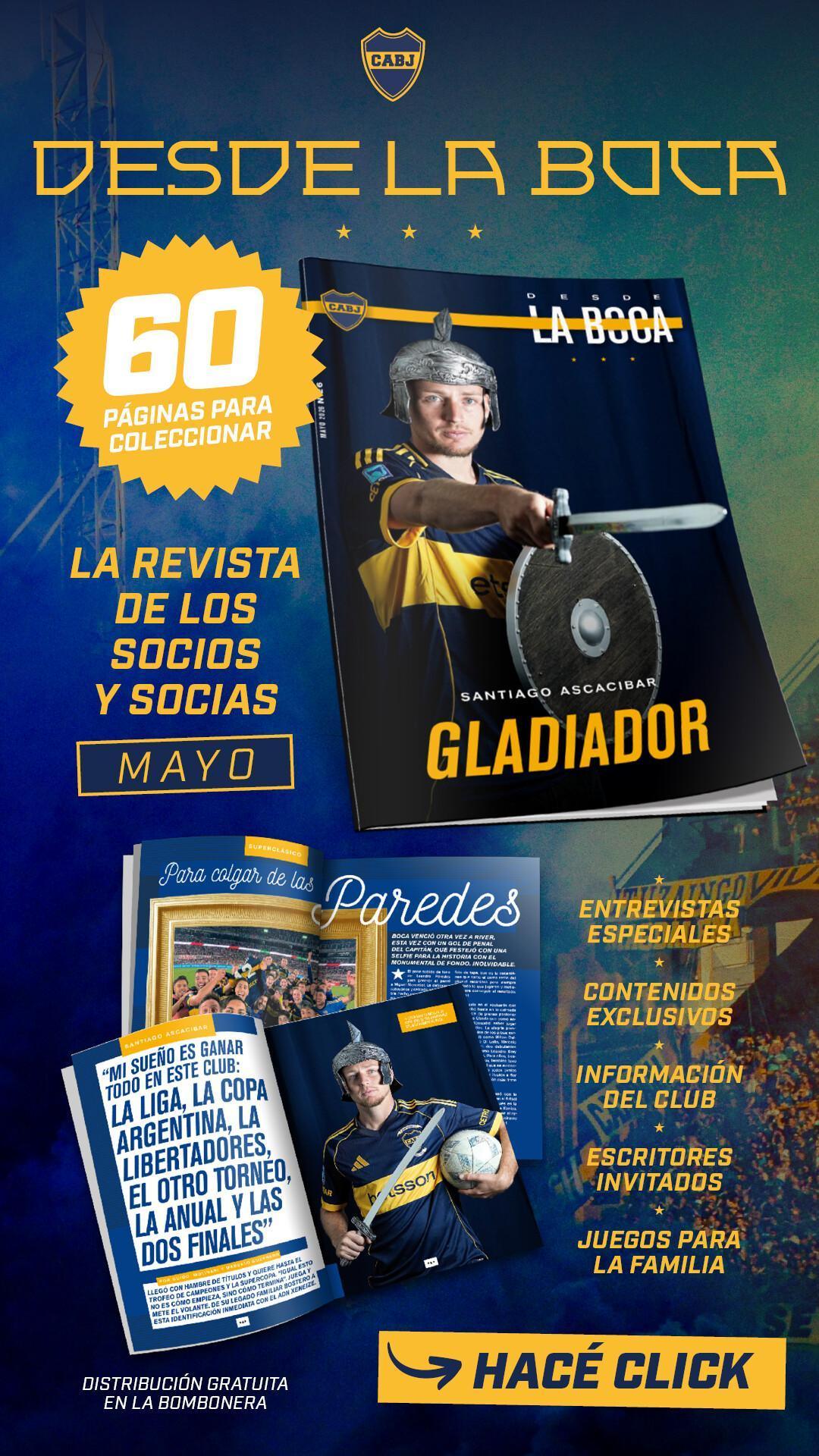 Llegó la 26a. edición de la revista digital de Boca