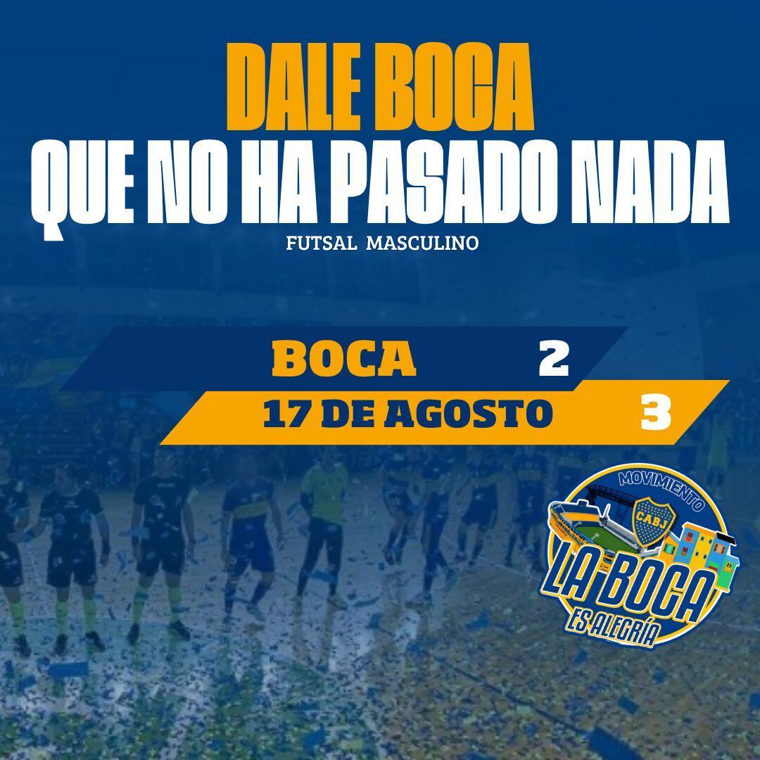 Caída del Futsal ante 17 de Agosto