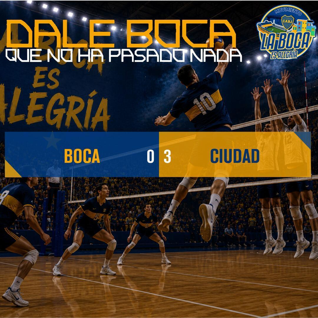 Caída del Voley Masculino ante Ciudad