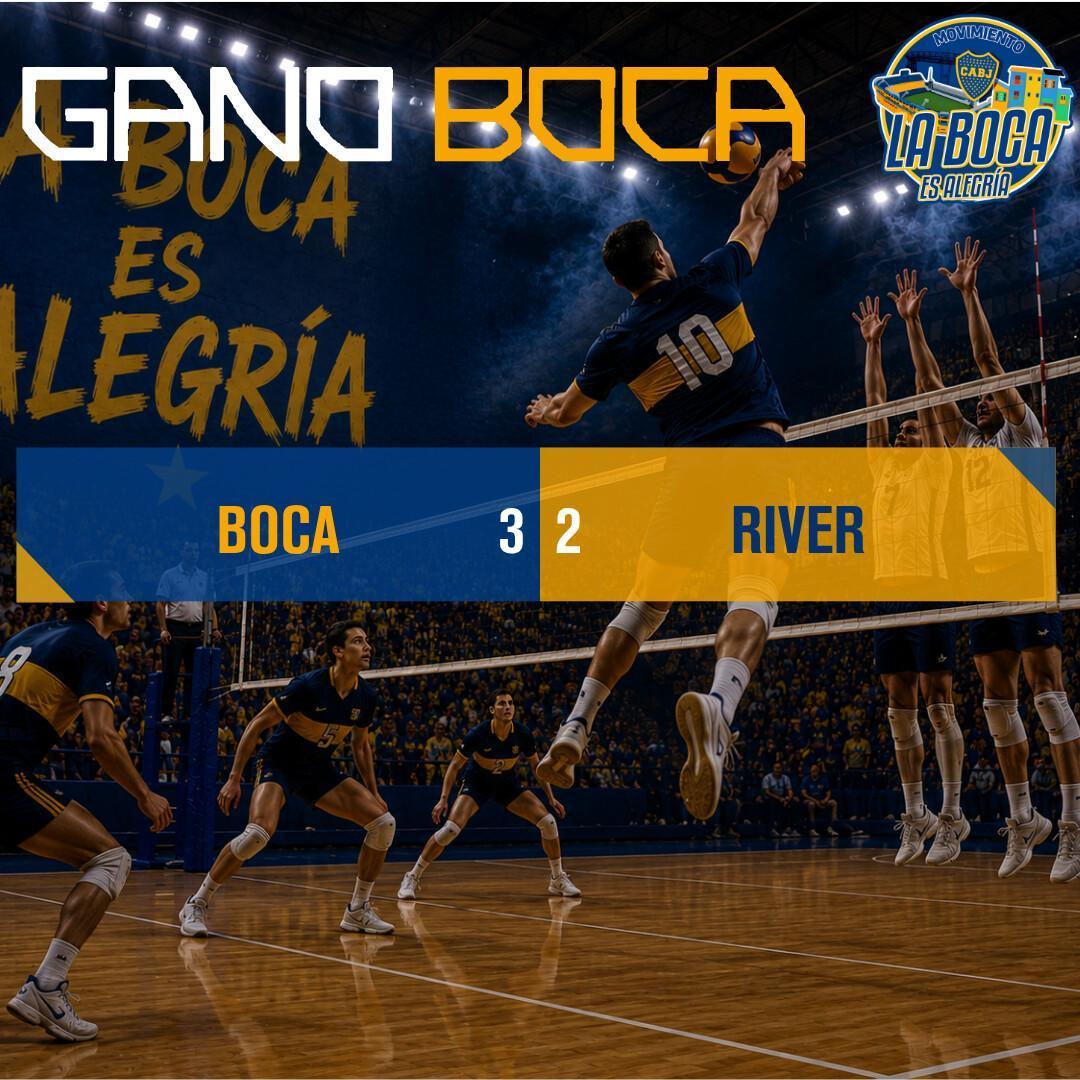 Triunfo del Voley en el Superclásico