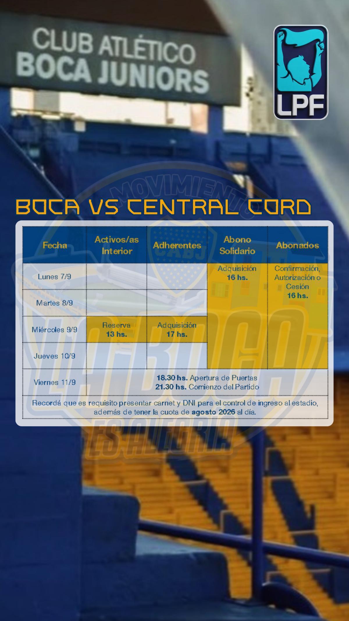 Info importante para el próximo partido de Liga