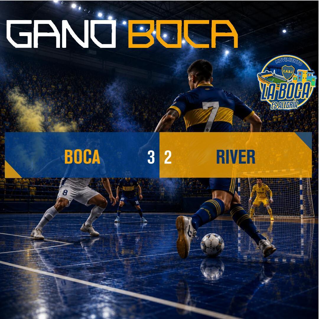 Victoria del Futsal en el Superclásico
