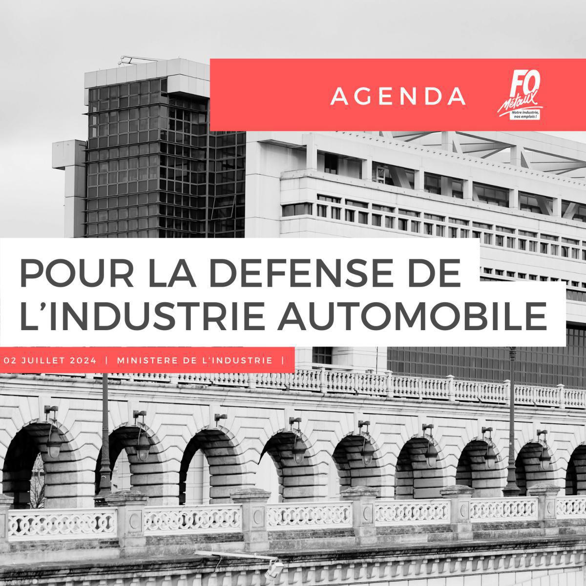 La fédé reçue au ministère de l’Industrie pour défendre l’automobile et les sous-traitants 