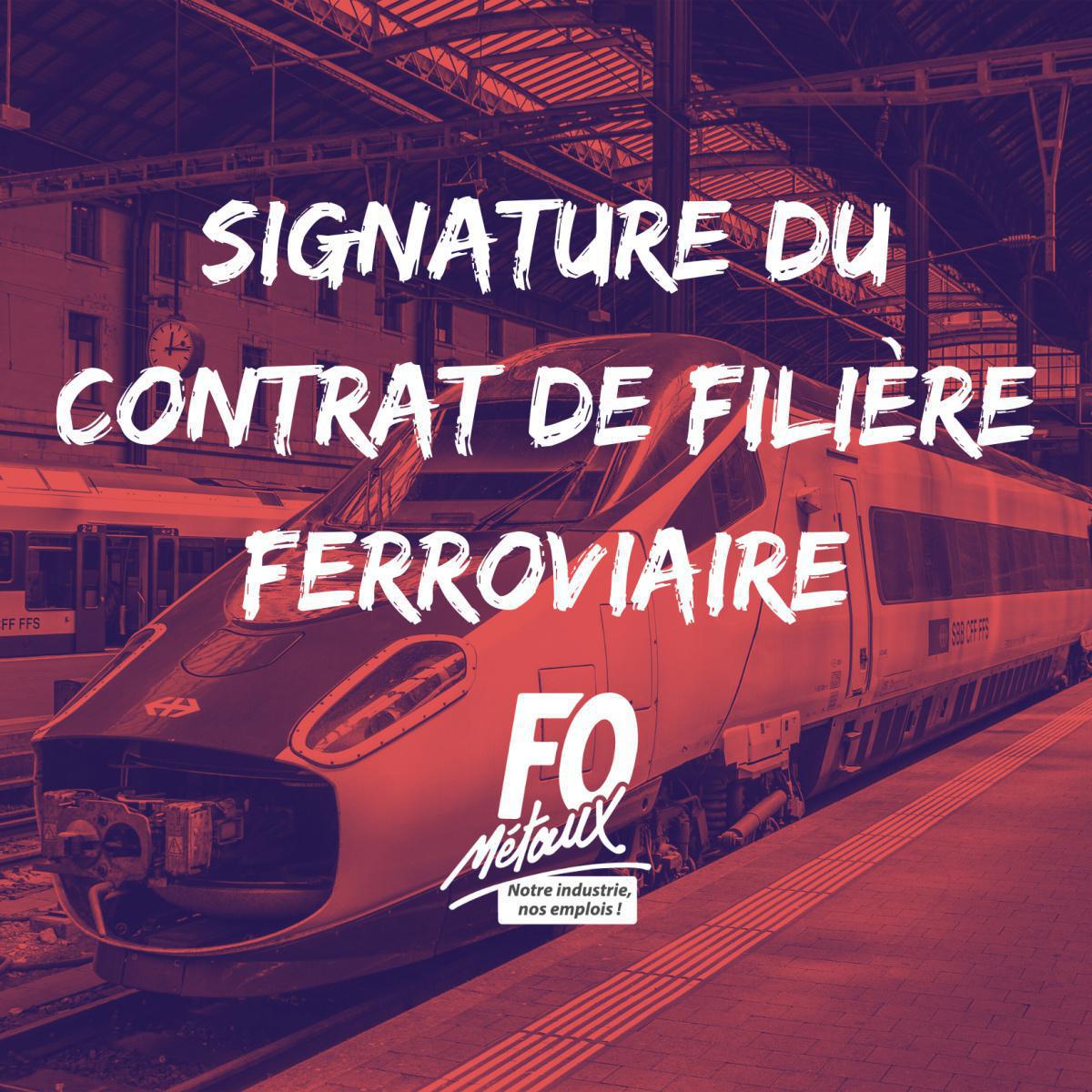Ferroviaire : un contrat de filière pour la modernité
