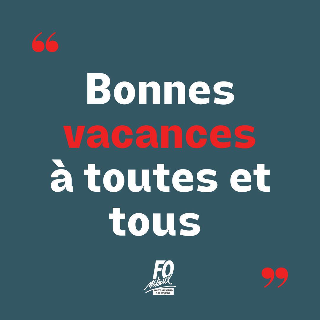 Bonnes Vacances ! Bonnes Vacances !