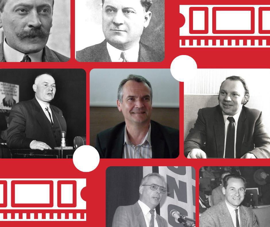 Portraits des anciens secrétaires de la fédération