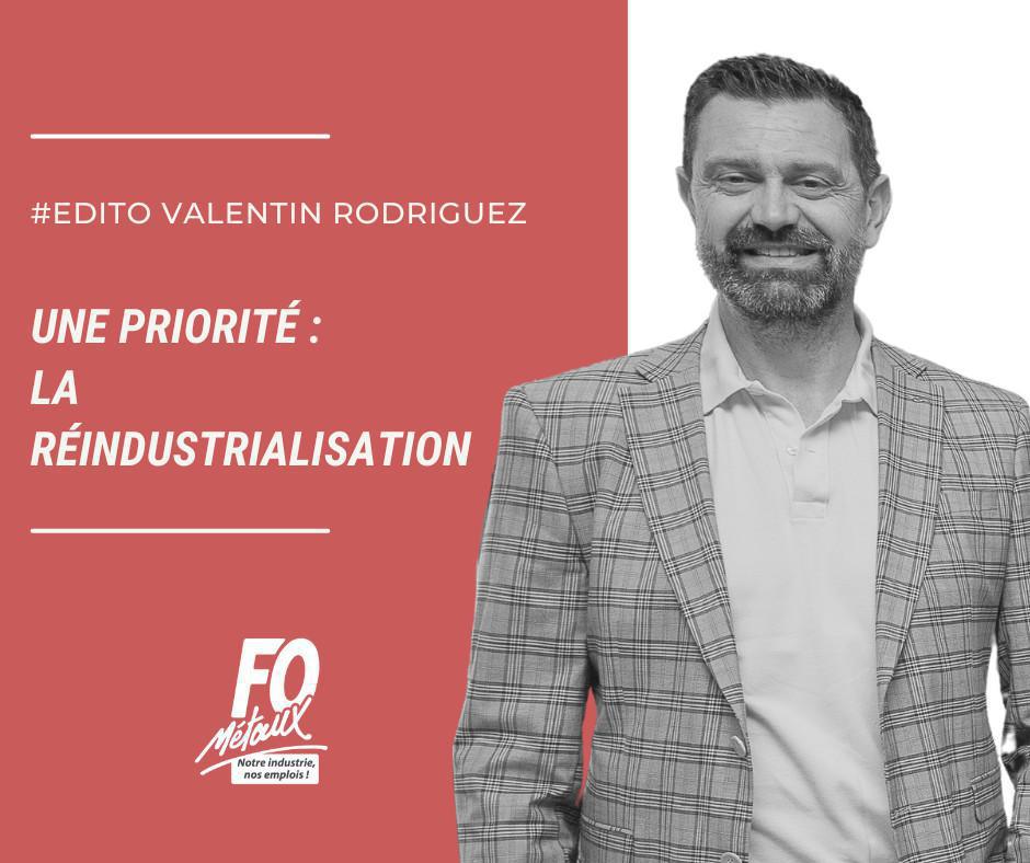 Une priorité : la réindustrialisation Une priorité : la réindustrialisation