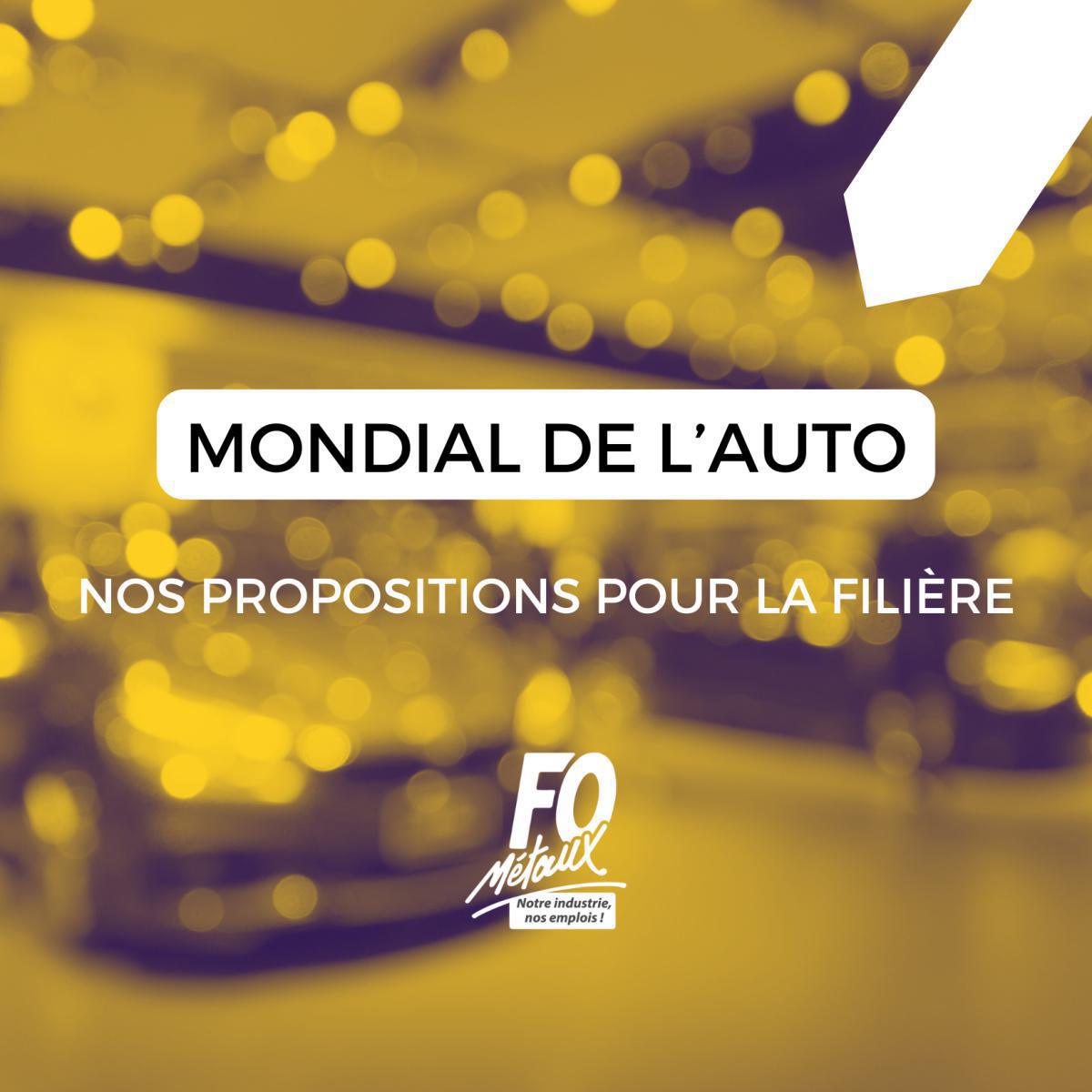 Mondial de l’Auto : nos propositions pour l’automobile sont plus nécessaires que jamais ! Mondial de l’Auto : nos propositions pour l’automobile sont plus nécessaires que jamais !