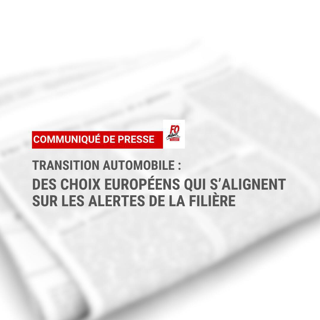 Transition automobile : Des choix européens qui s’alignent sur les alertes de la filière Transition automobile : Des choix européens qui s’alignent sur les alertes de la filière