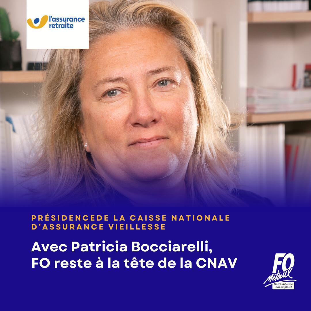 Avec Patricia Bocciarelli, FO reste à la tête de la CNAV