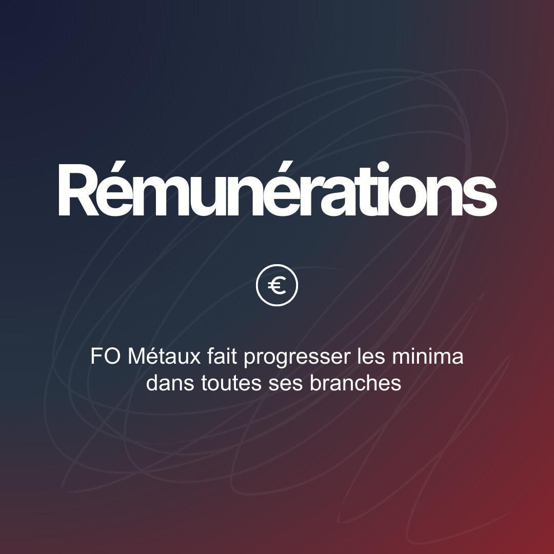 FO Métaux fait progresser les minima dans toutes ses branches 
