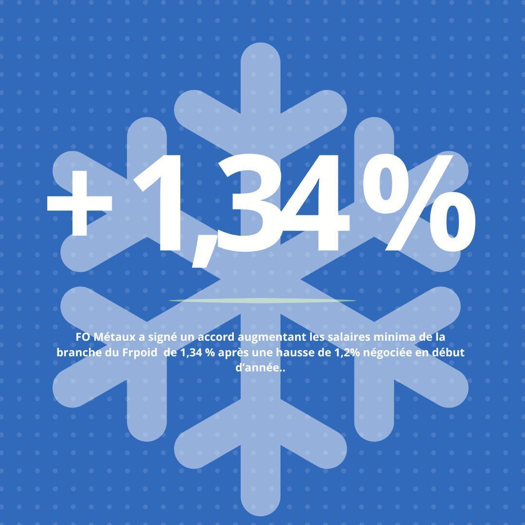 Pouvoir d’achat dans la branche du Froid : FO Métaux négocie une augmentation de 1,34% !