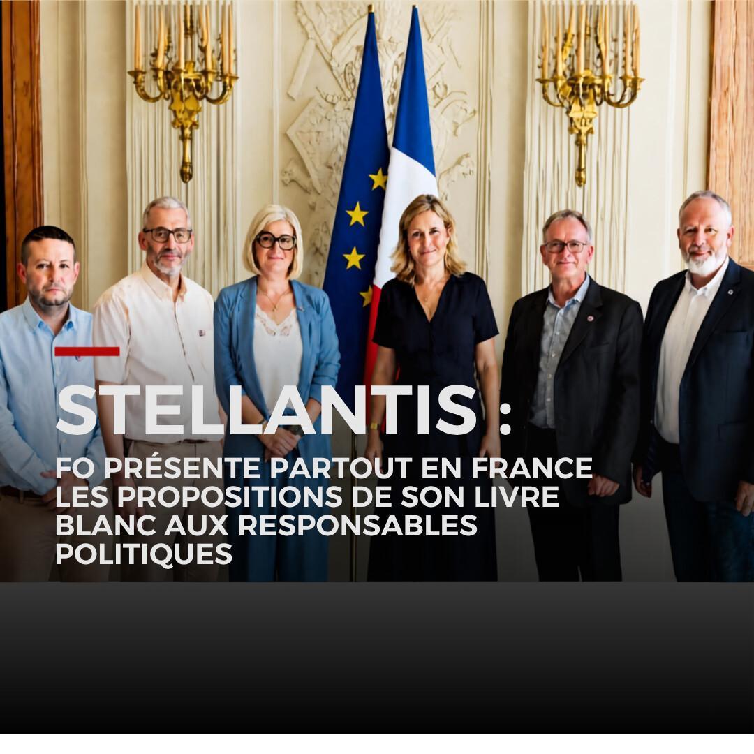 Stellantis : FO présente partout en France les propositions de son livre blanc aux responsables politiques Stellantis : FO présente partout en France les propositions de son livre blanc aux responsables politiques