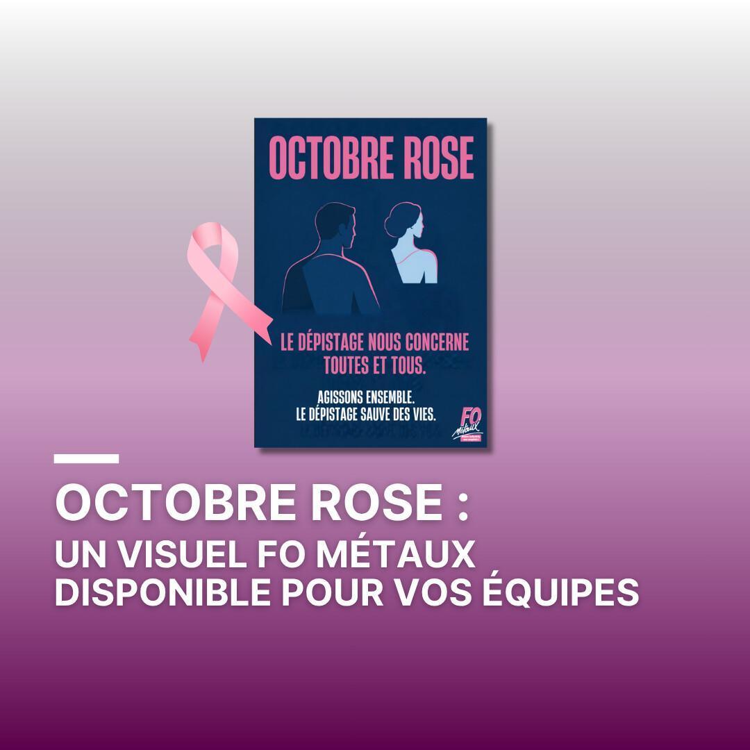 Octobre Rose : Un visuel FO Métaux disponible pour vos équipes