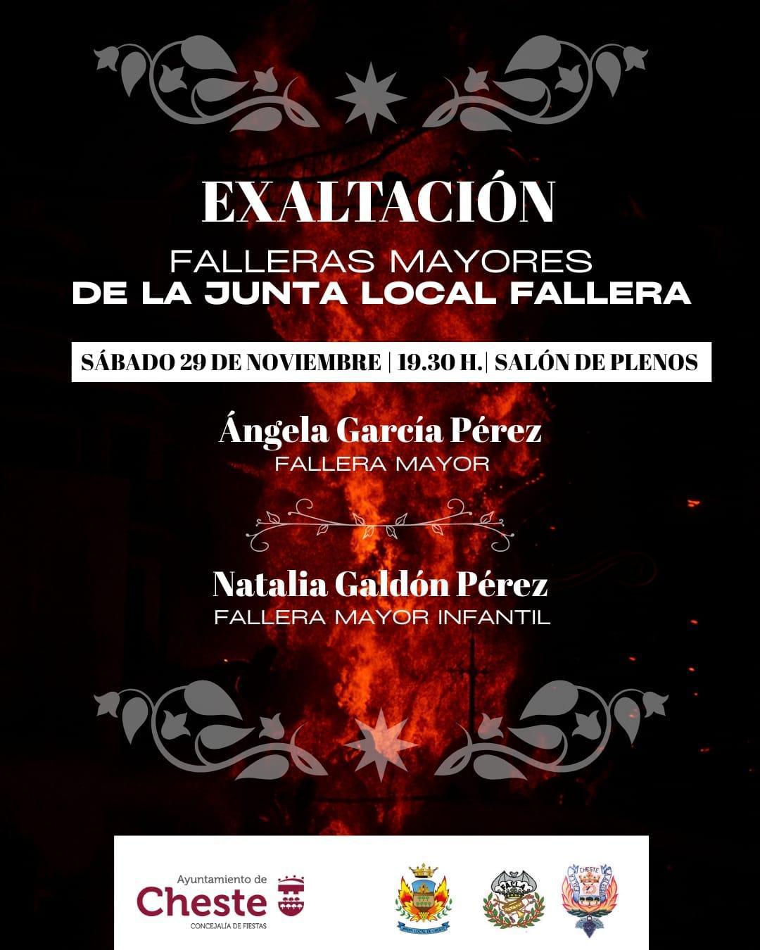 Exaltación Falleras Mayores de la Junta Local de Cheste Exaltación Falleras Mayores de la Junta Local de Cheste