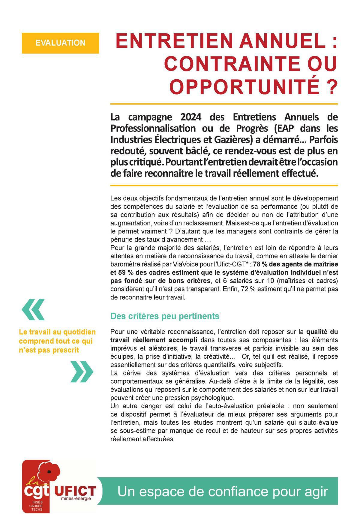 Entretiens annuel: Contrainte ou opportunité ?