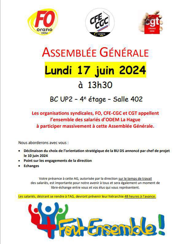 Assemblée Générale La Hague