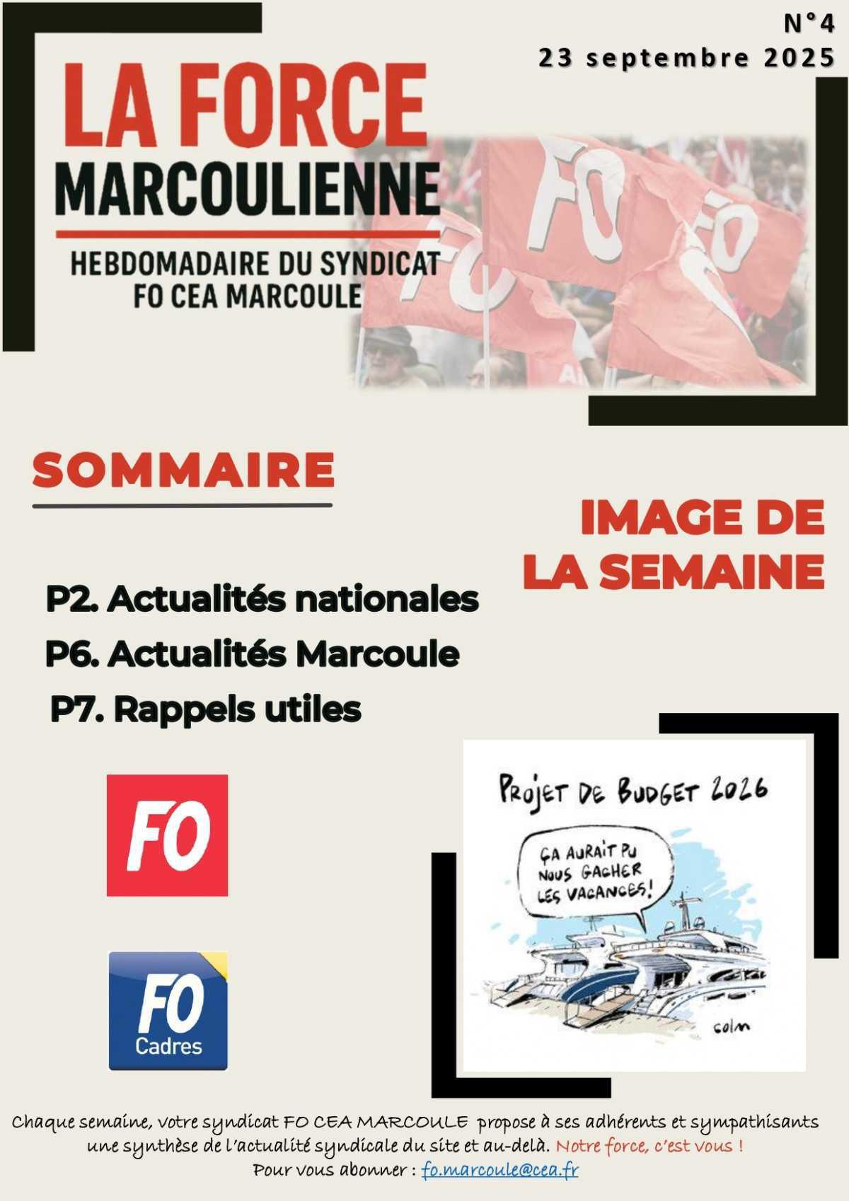 La FOrce Marcoulienne : hebdo FO n°6