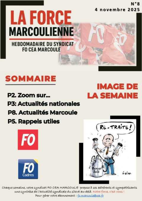 La FOrce Marcoulienne : hebdo FO n°8